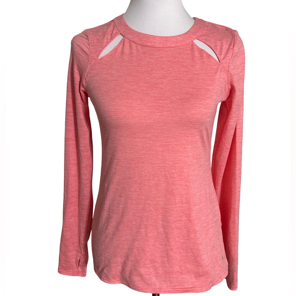 Layers Coral Long Sleeve Sport Top